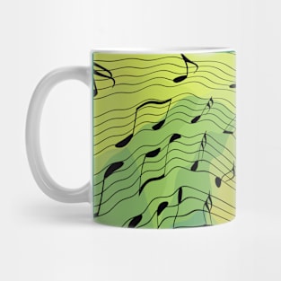 Music notes Mug